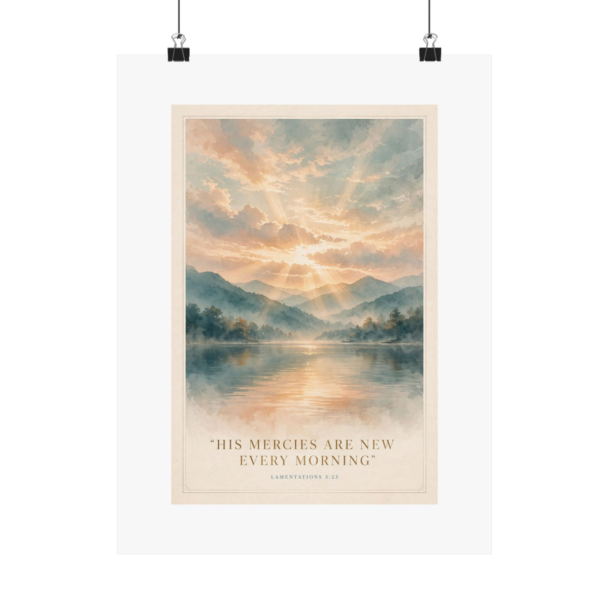 Scripture Wall Art — His Mercies Are New