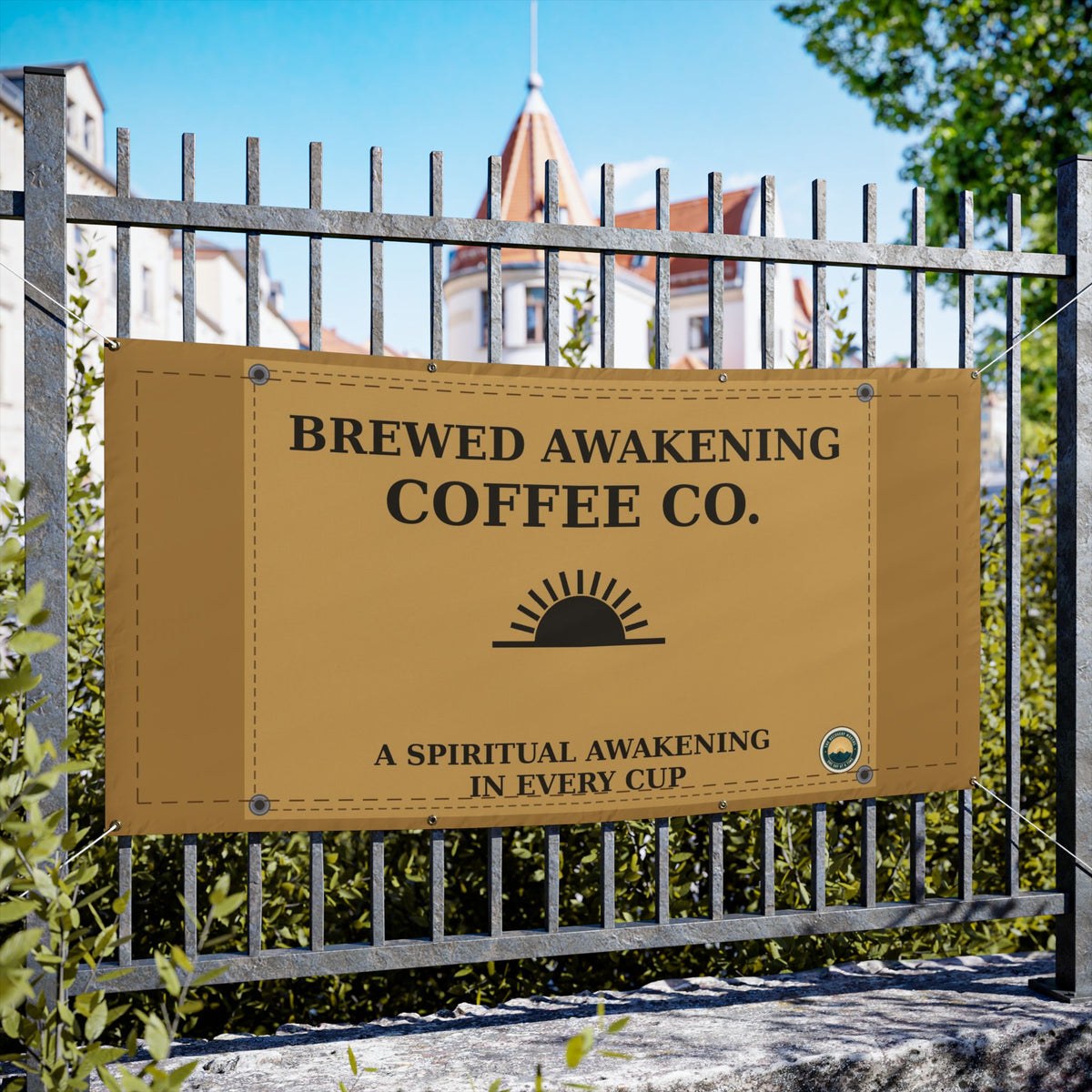 Brewed Awakening Coffee Co. Vinyl Banner