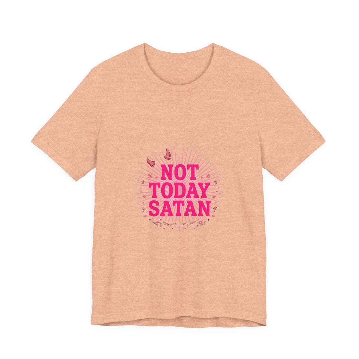Not Today Satan Tee — Pink
