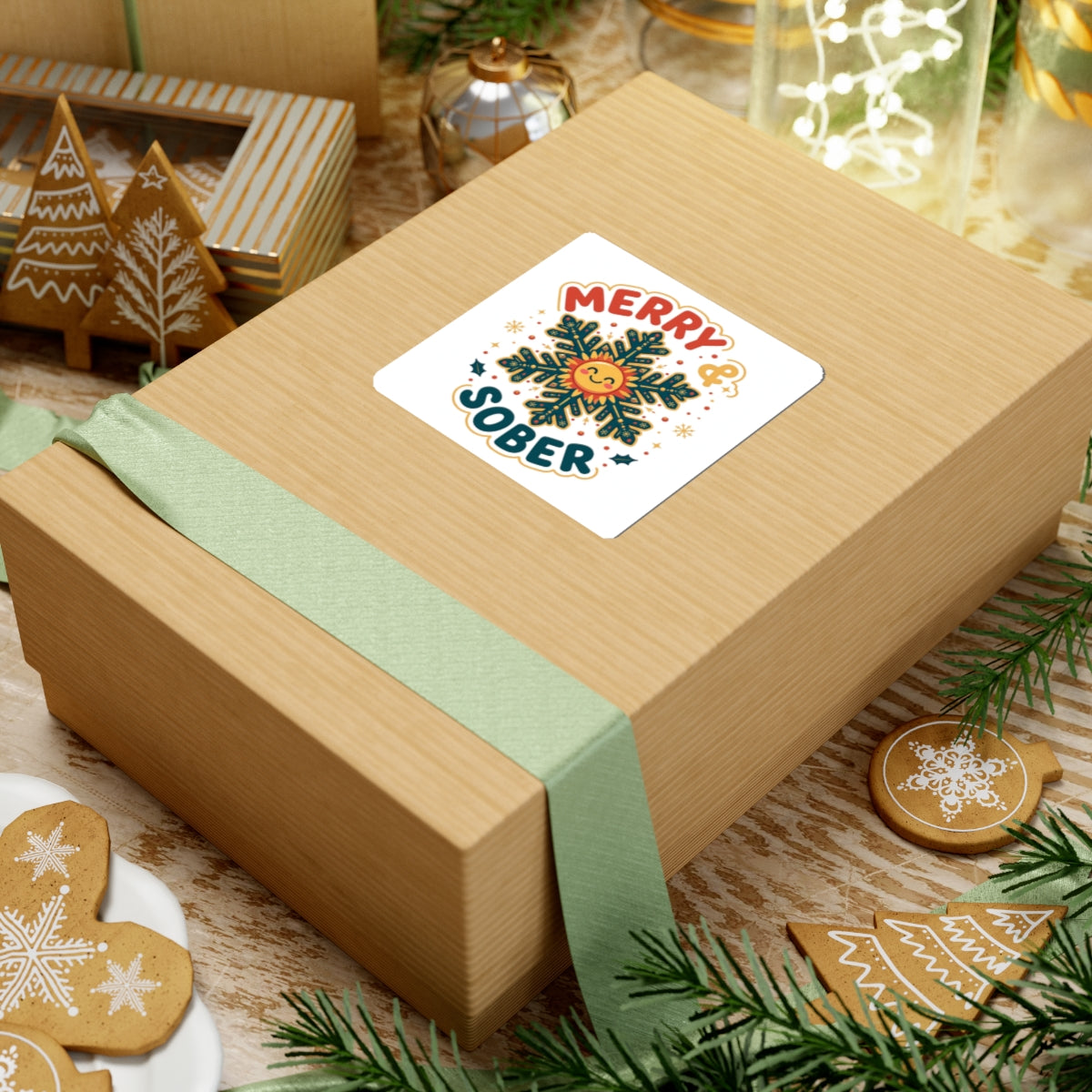 Merry and Sober Sticker