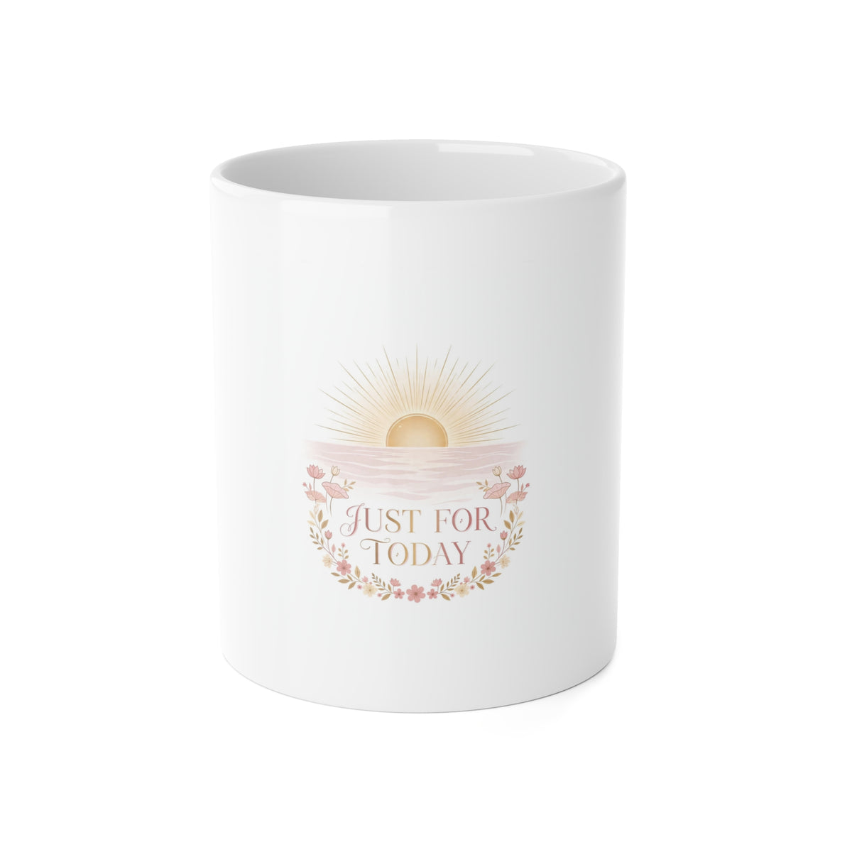 Just for Today Intention Mug — Blush