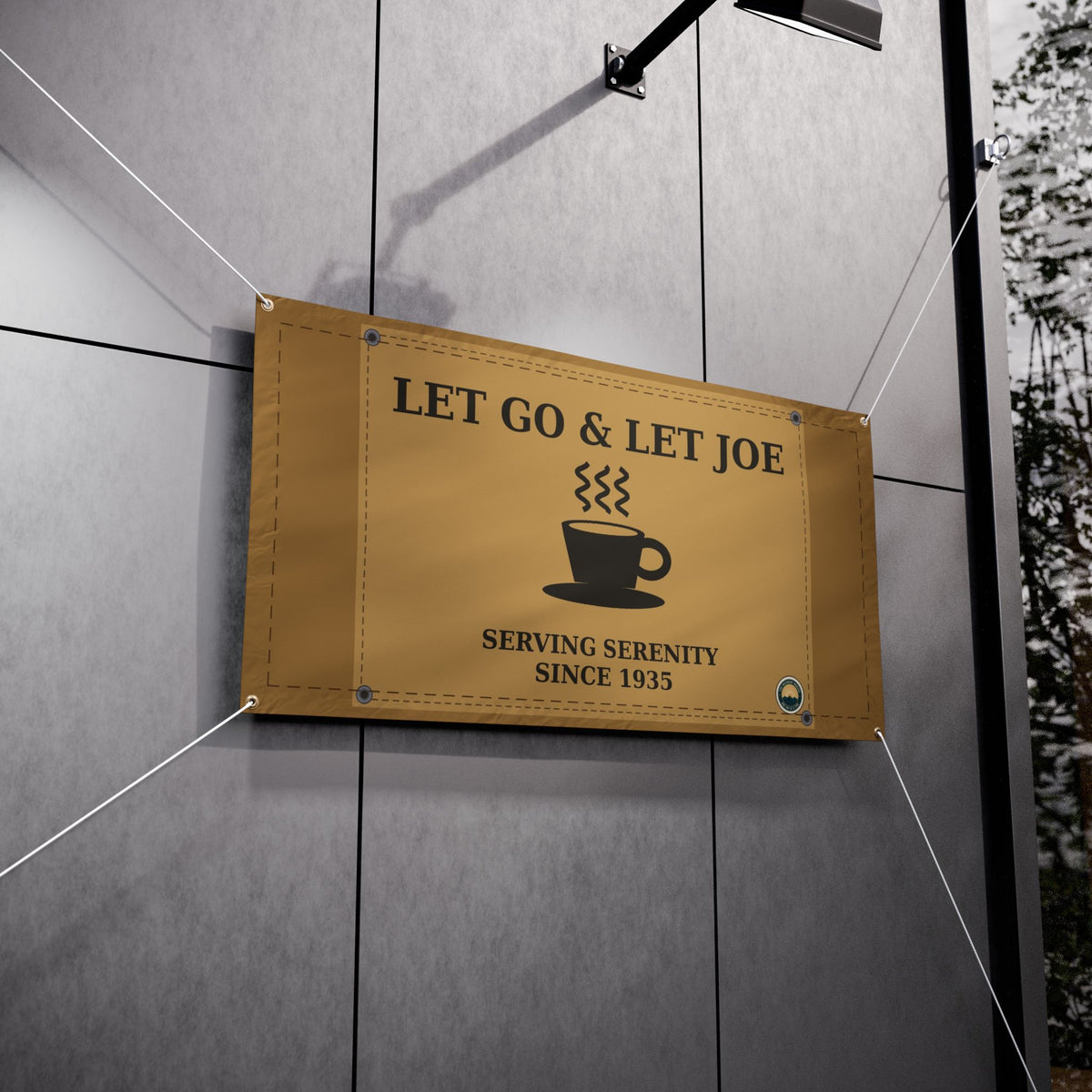 Let Go & Let Joe Vinyl Banner
