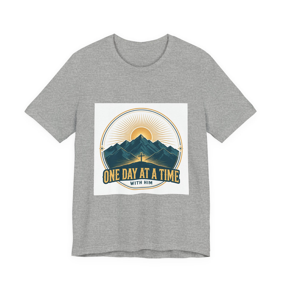 One Day at a Time With Him Tee