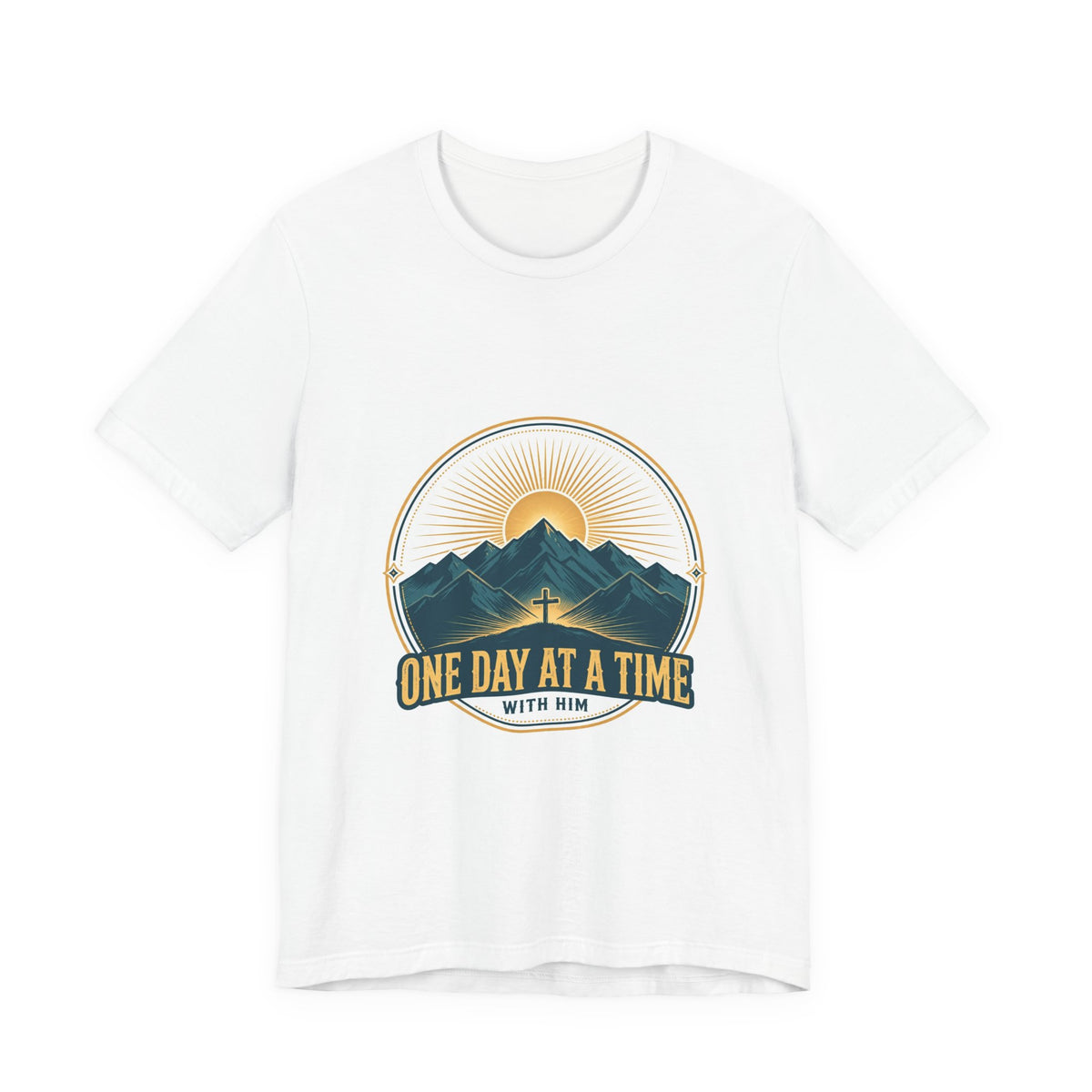 One Day at a Time With Him Tee