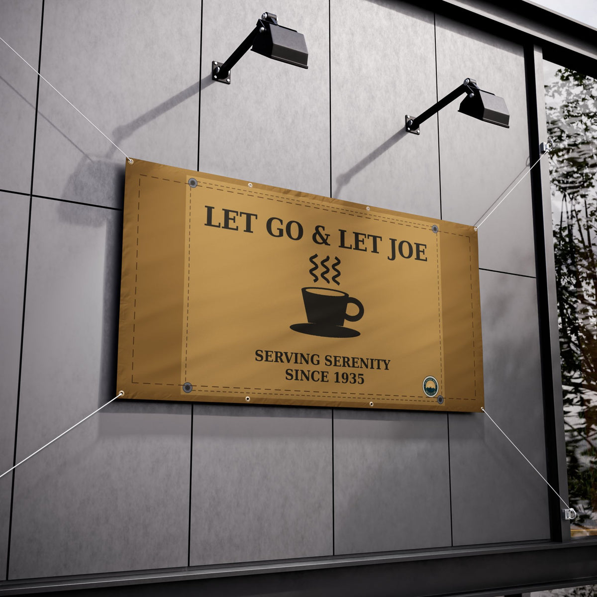 Let Go & Let Joe Vinyl Banner