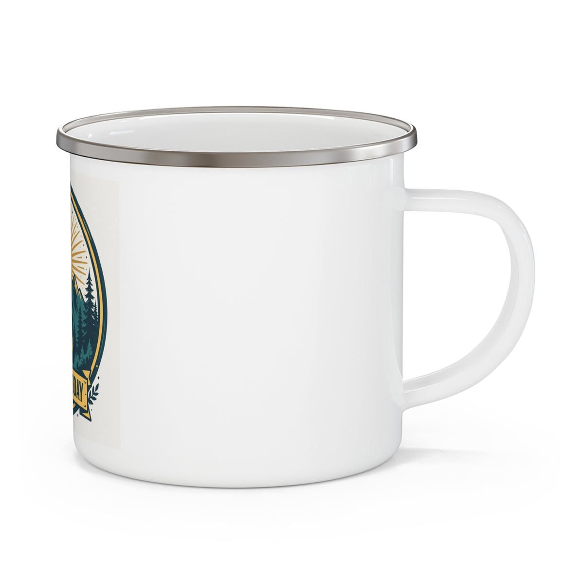 Just for Today Enamel Camp Mug