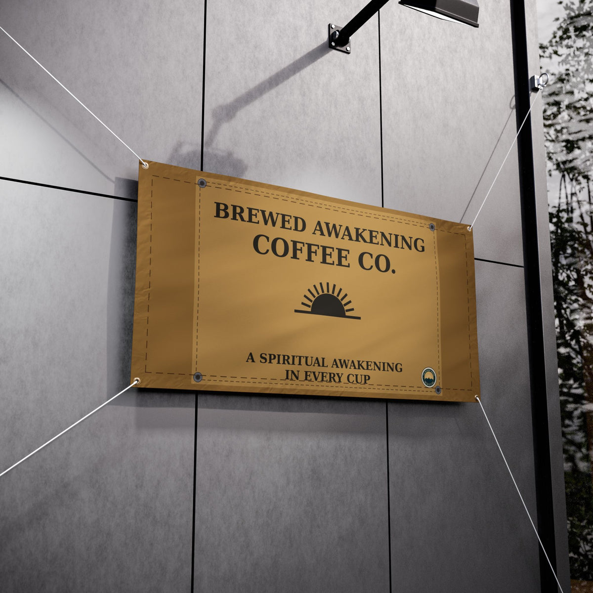 Brewed Awakening Coffee Co. Vinyl Banner