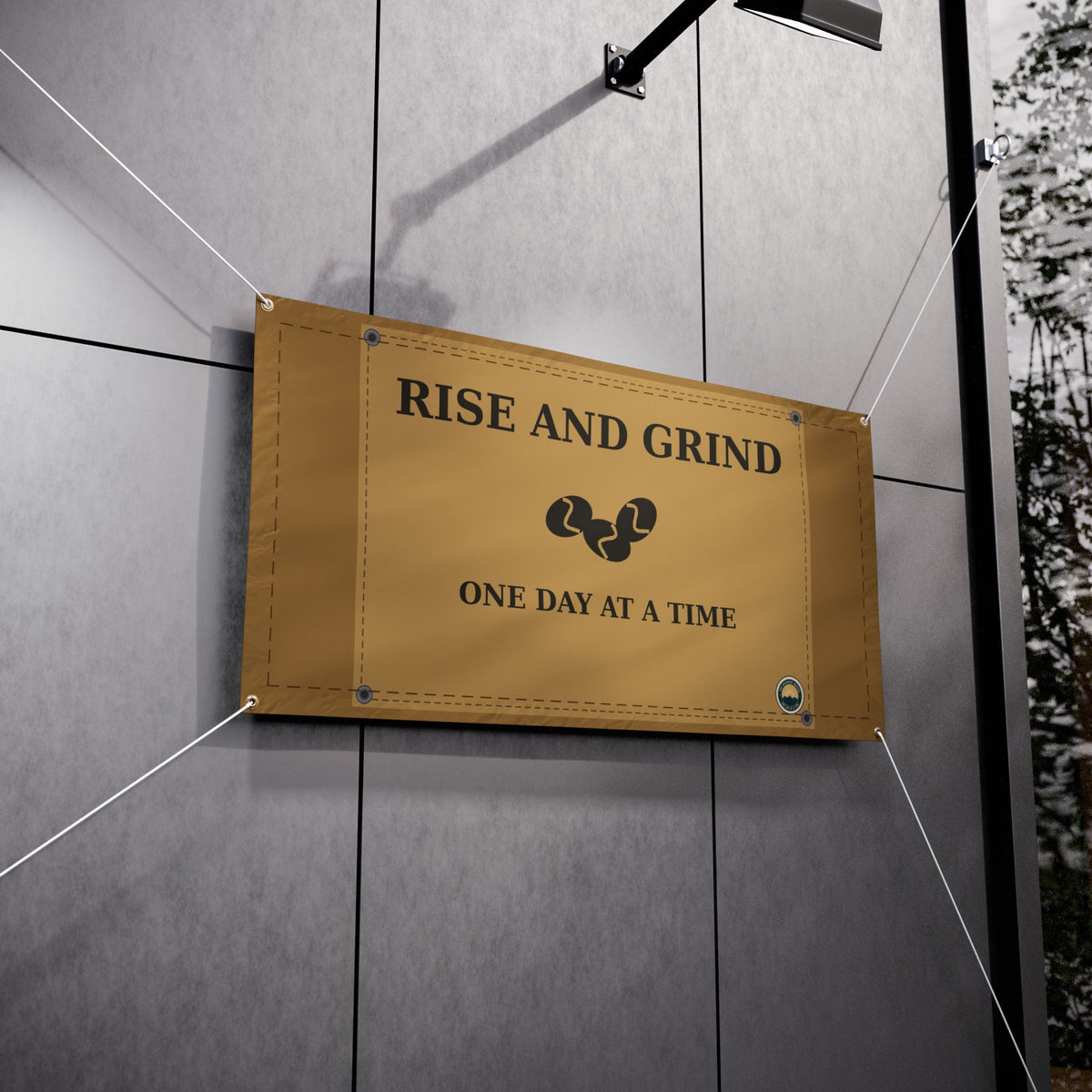 Rise and Grind Vinyl Banner