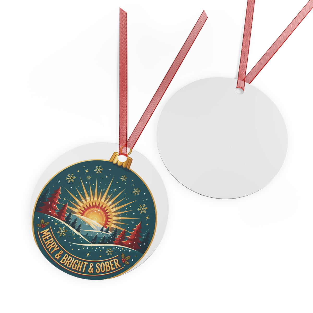 Merry & Bright & Sober Ornament