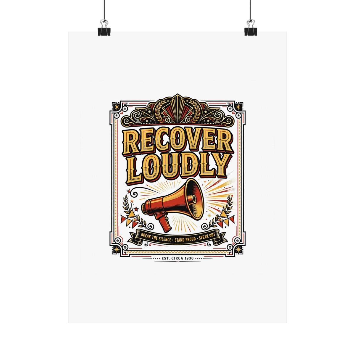 Recover Loudly Poster