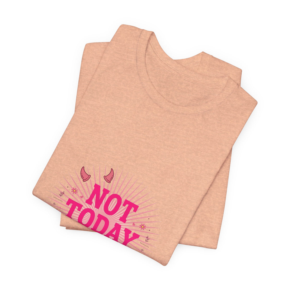 Not Today Satan Tee — Pink