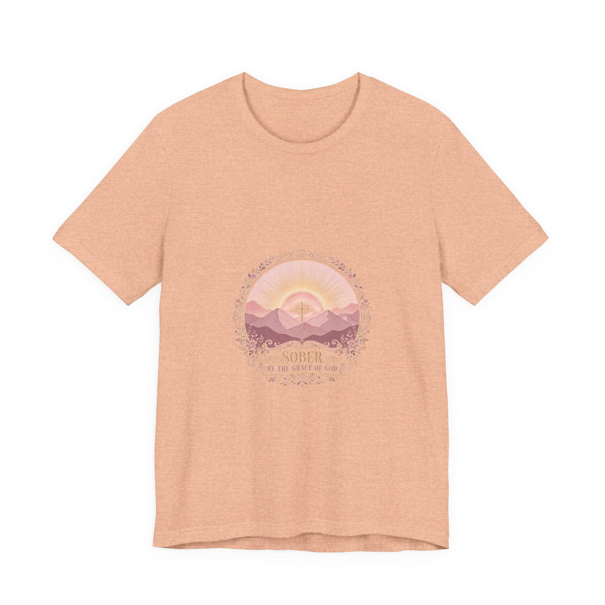 Sober by the Grace of God Tee — Pink