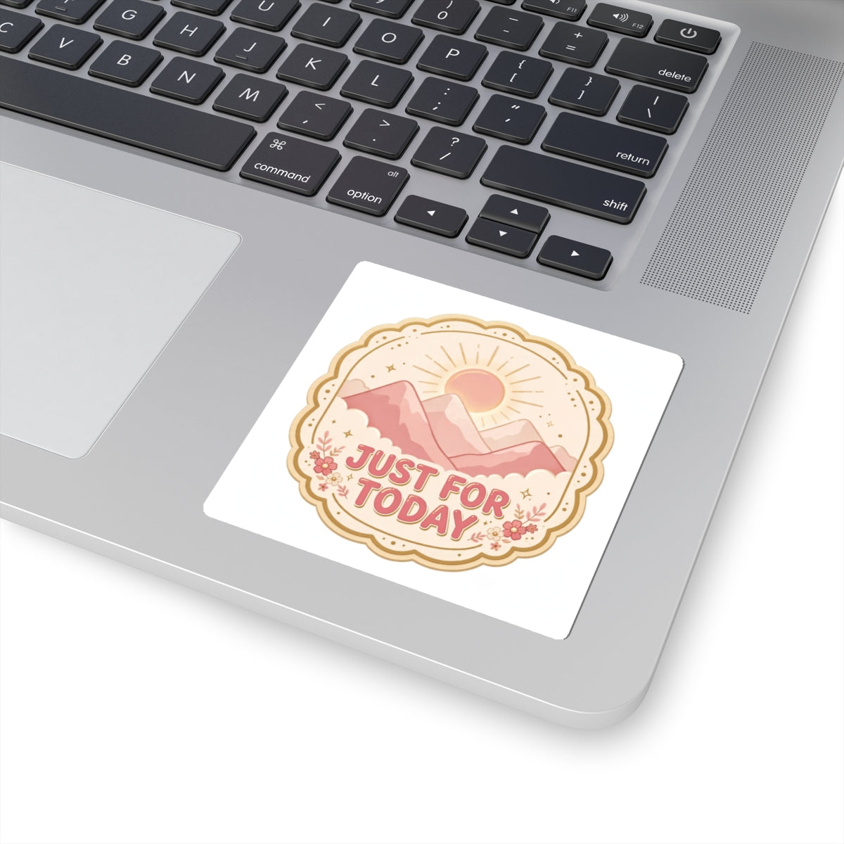 Just for Today Sticker — Blush