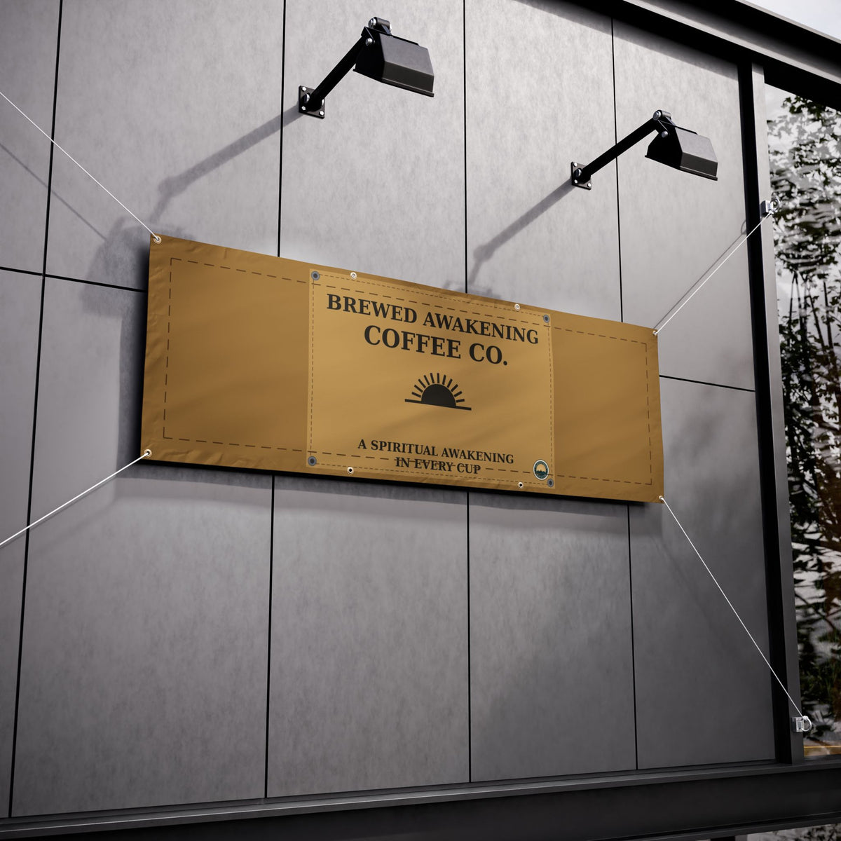 Brewed Awakening Coffee Co. Vinyl Banner