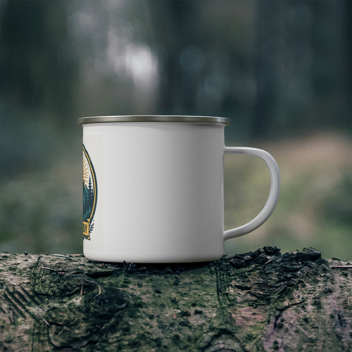 Just for Today Enamel Camp Mug