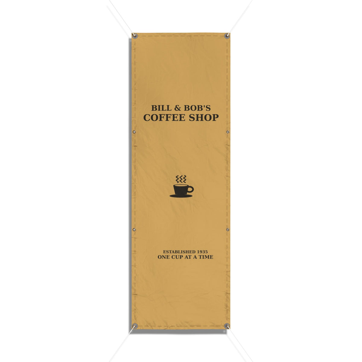Custom Coffee Shop Banner, Personalized Recovery Event Vinyl Banner