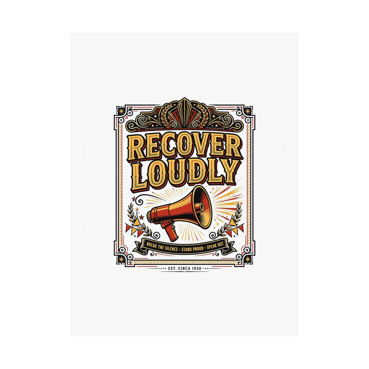 Recover Loudly Poster