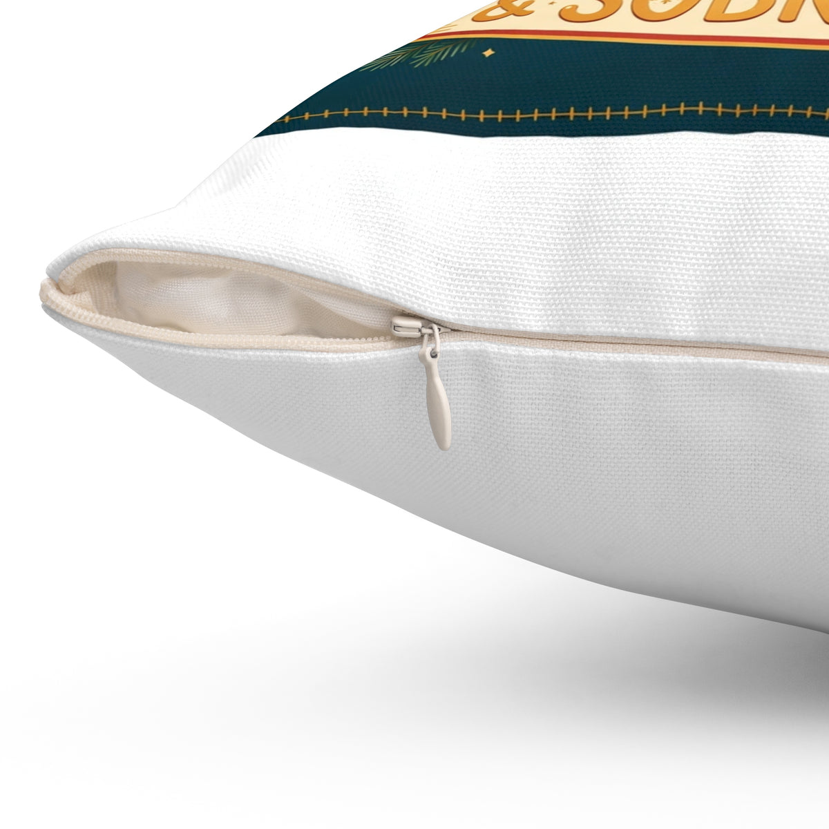 Peace, Love & Sobriety Throw Pillow
