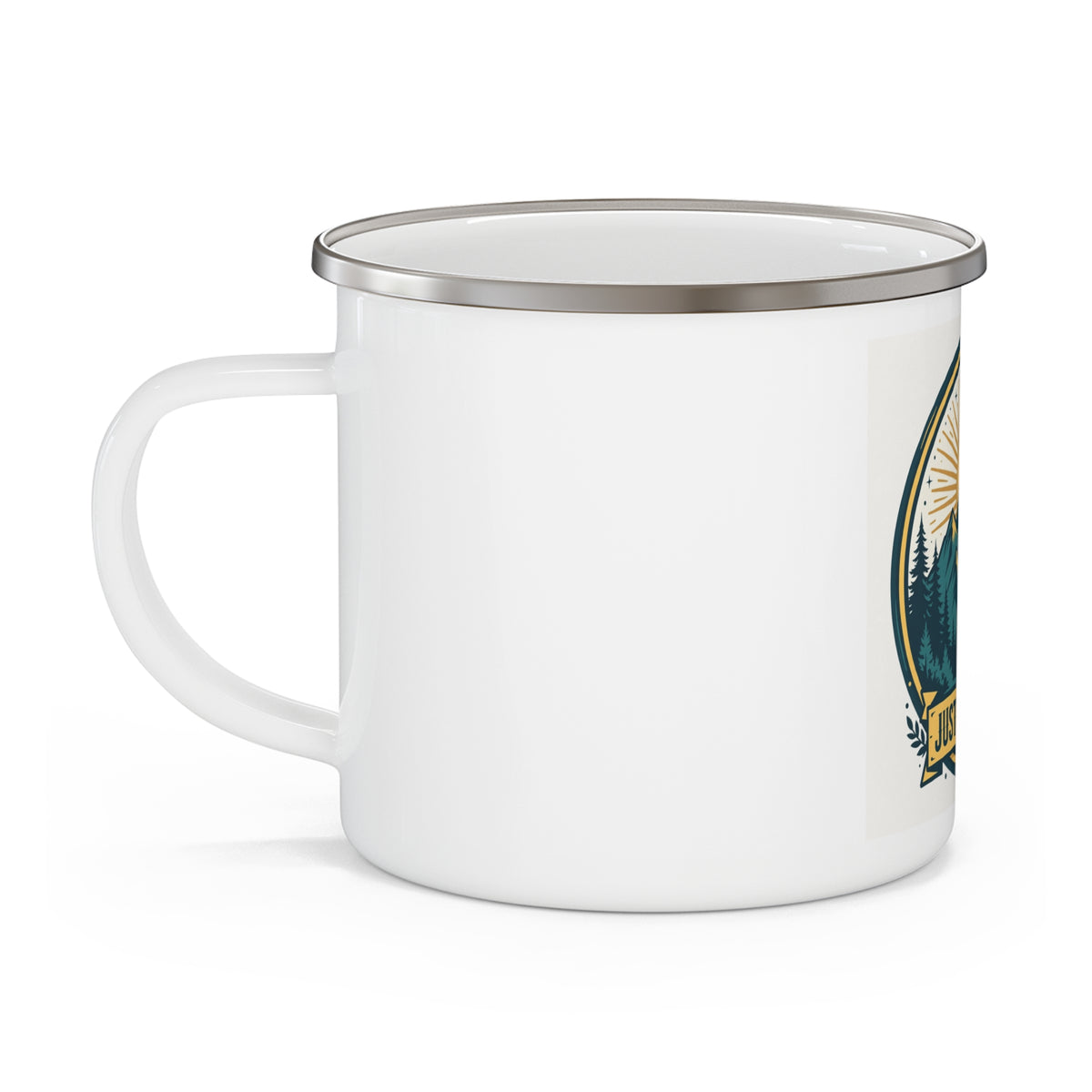 Just for Today Enamel Camp Mug