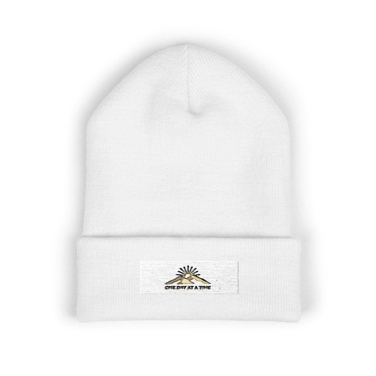 One Day At A Time Embroidered Beanie