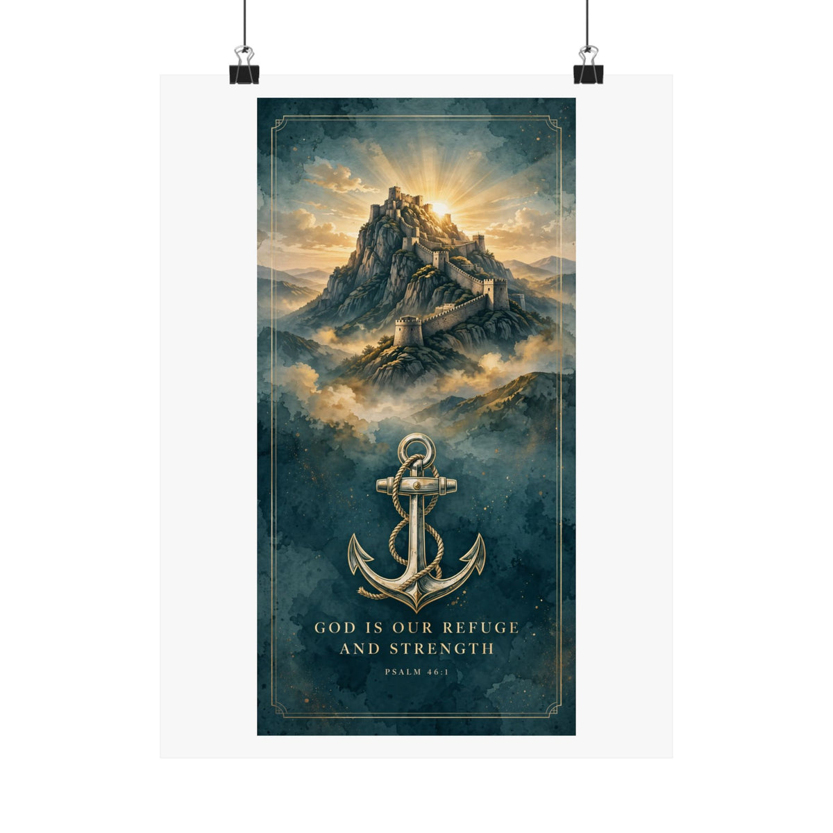Scripture Wall Art — God Is Our Refuge