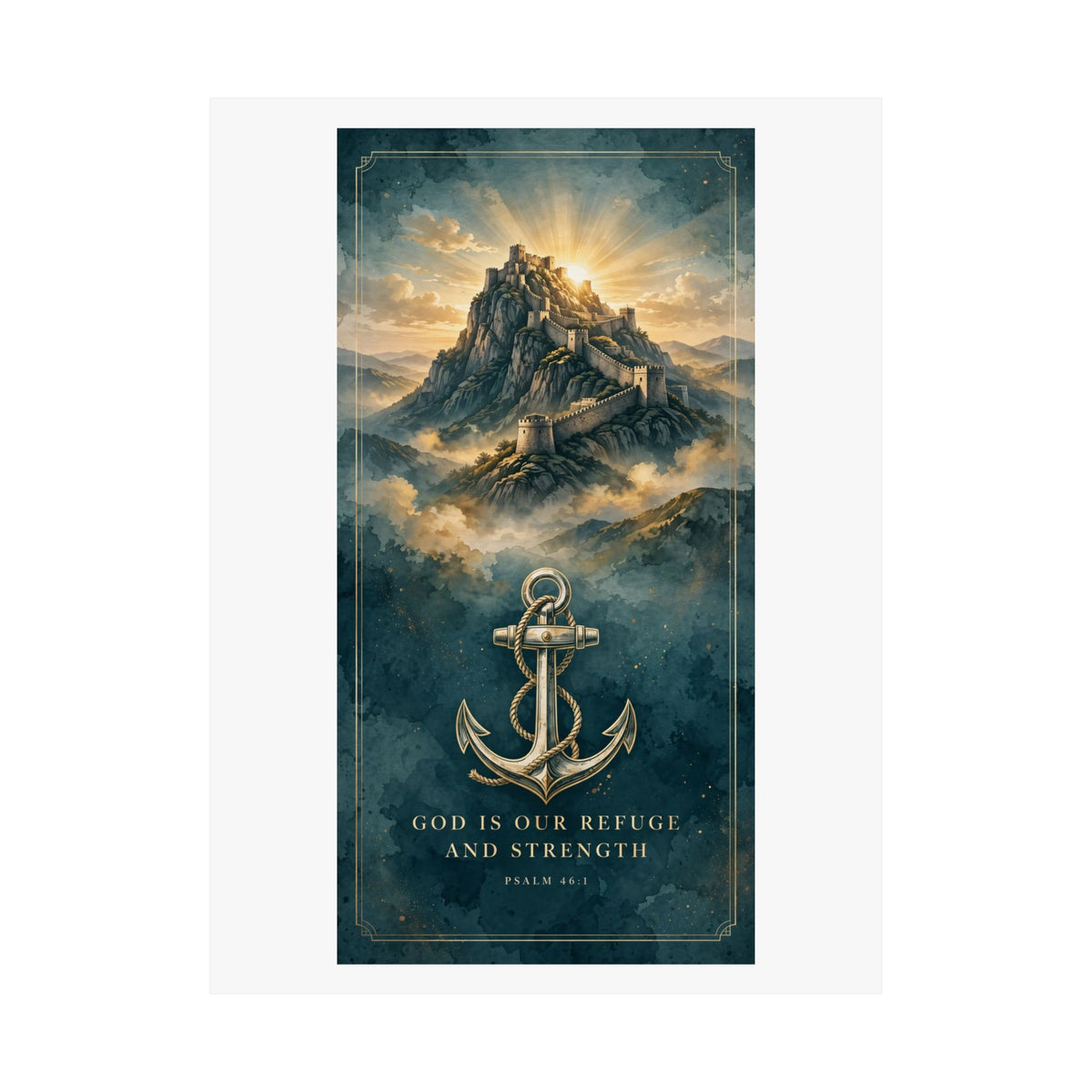 Scripture Wall Art — God Is Our Refuge