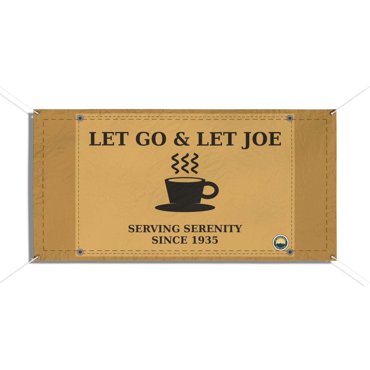 Let Go & Let Joe Vinyl Banner