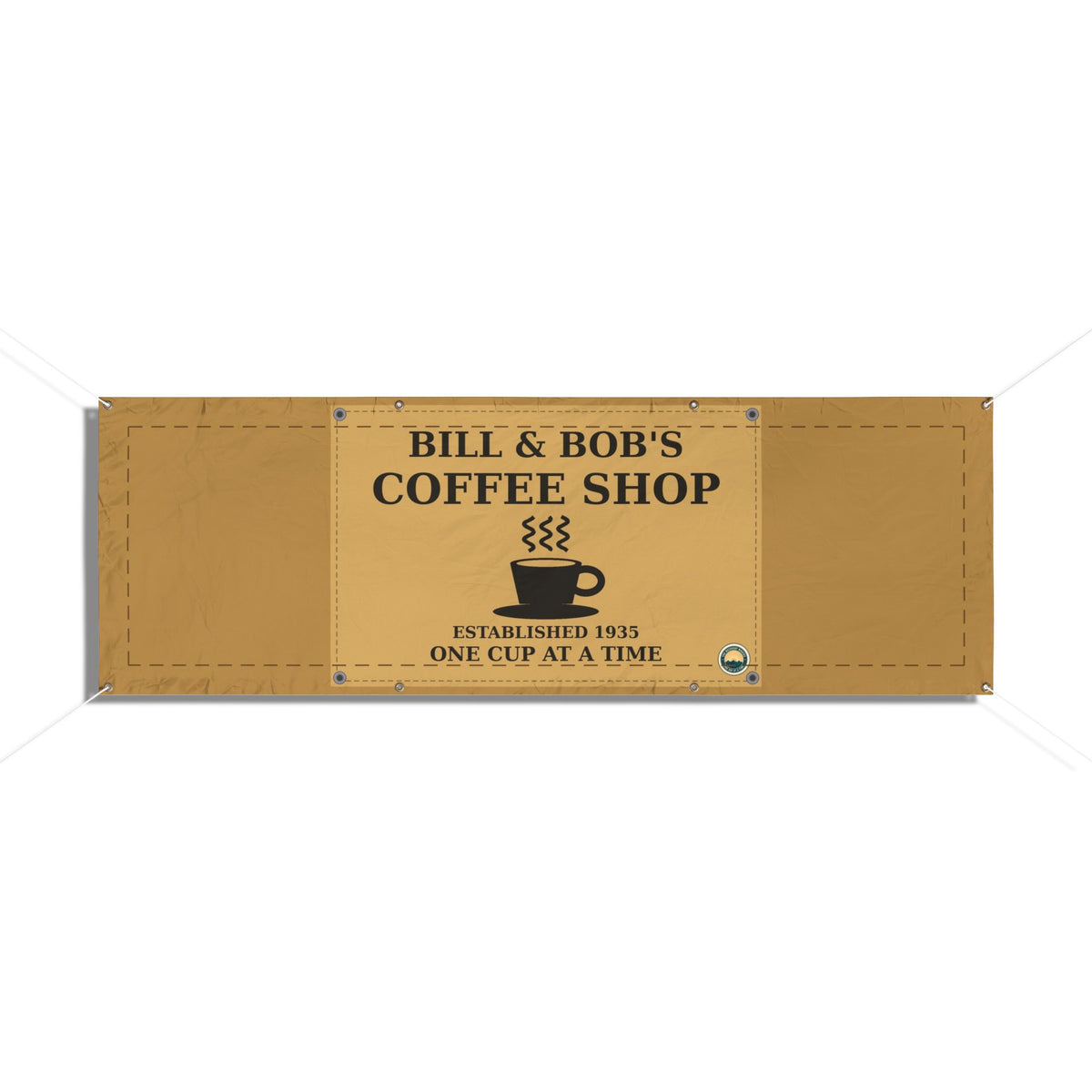 Custom Coffee Shop Banner, Personalized Recovery Event Vinyl Banner