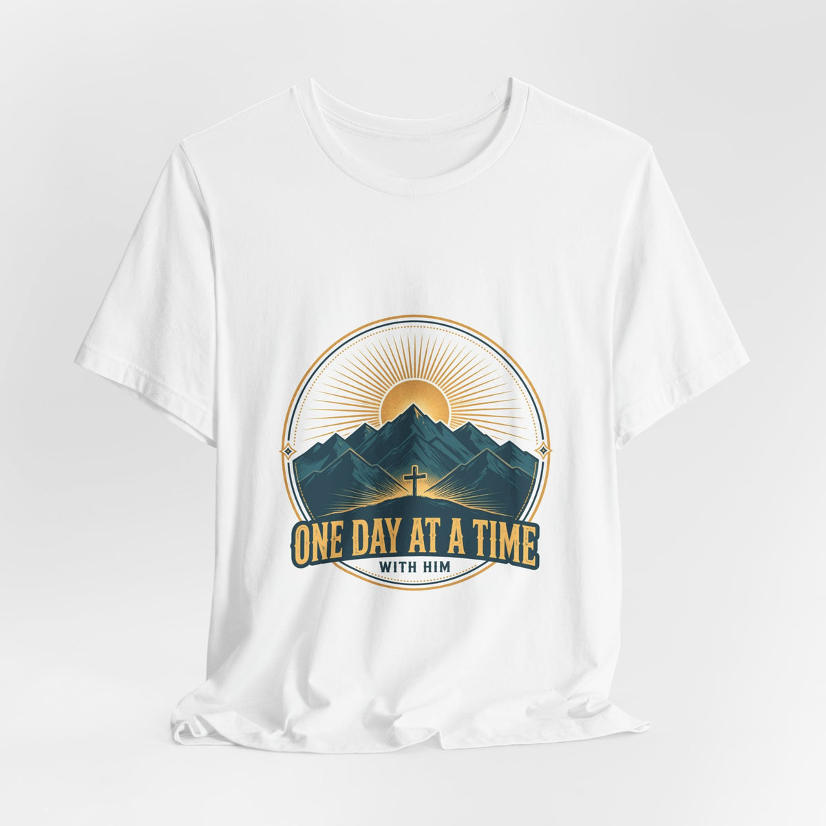 One Day at a Time With Him Tee