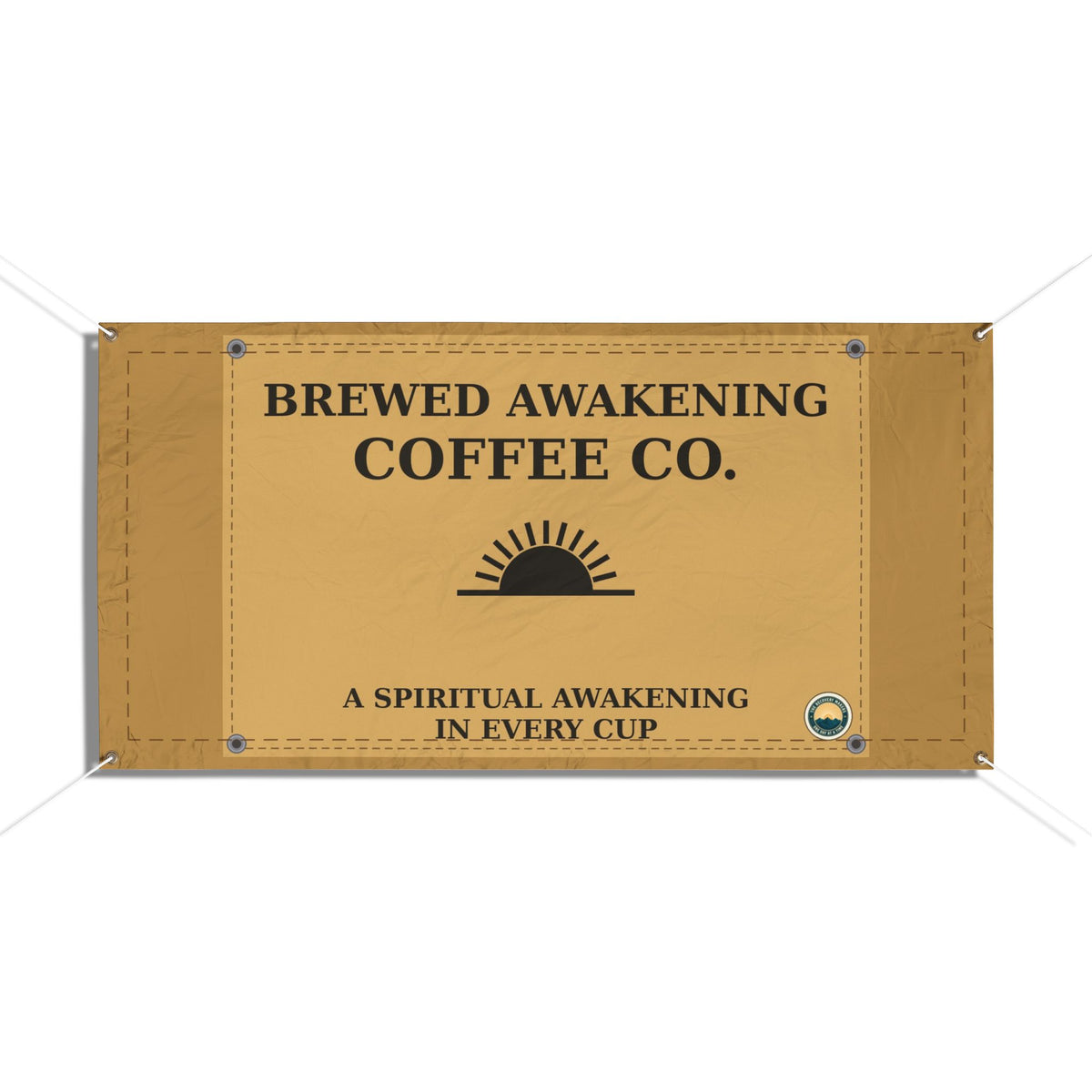 Brewed Awakening Coffee Co. Vinyl Banner