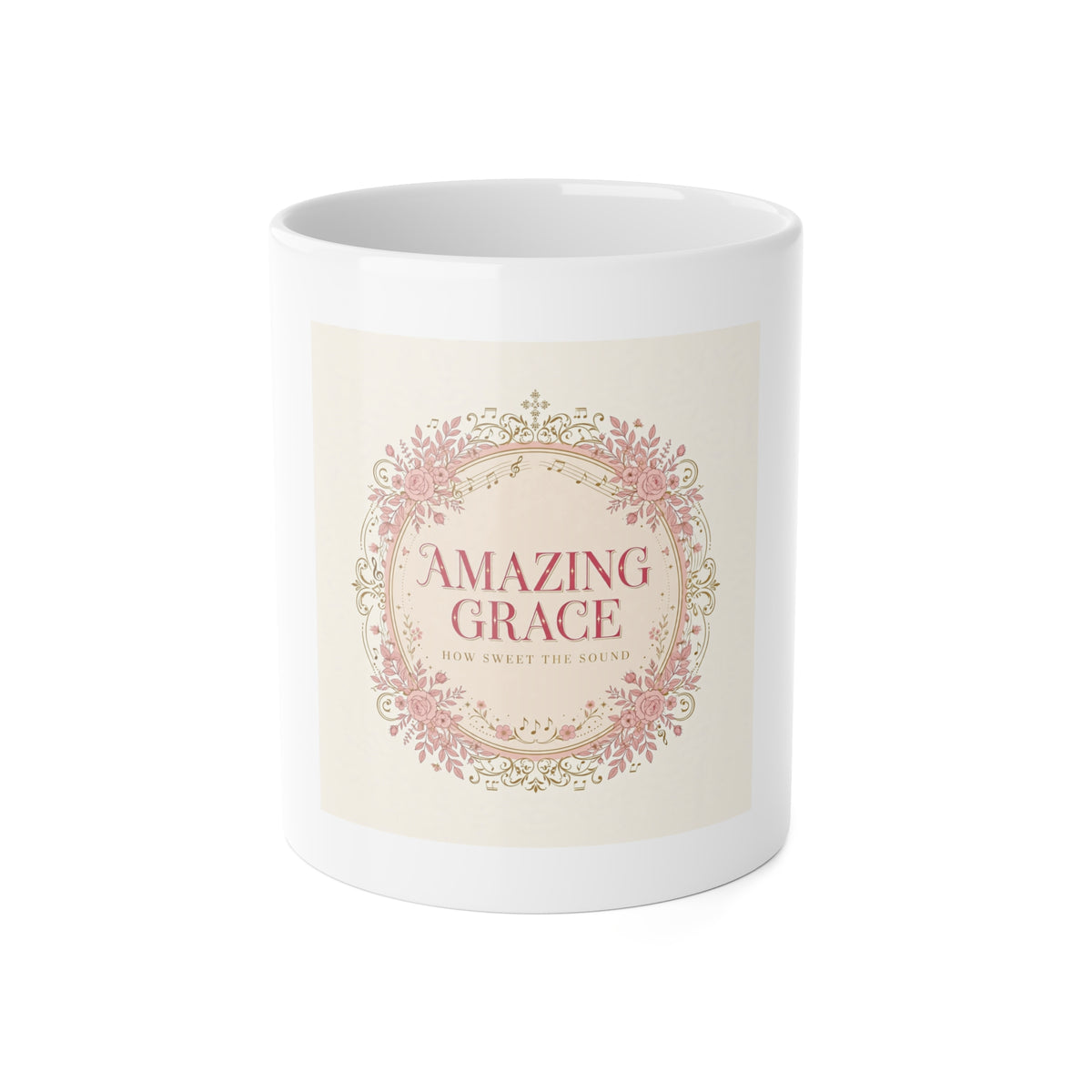 Amazing Grace Hymn Mug — Pink