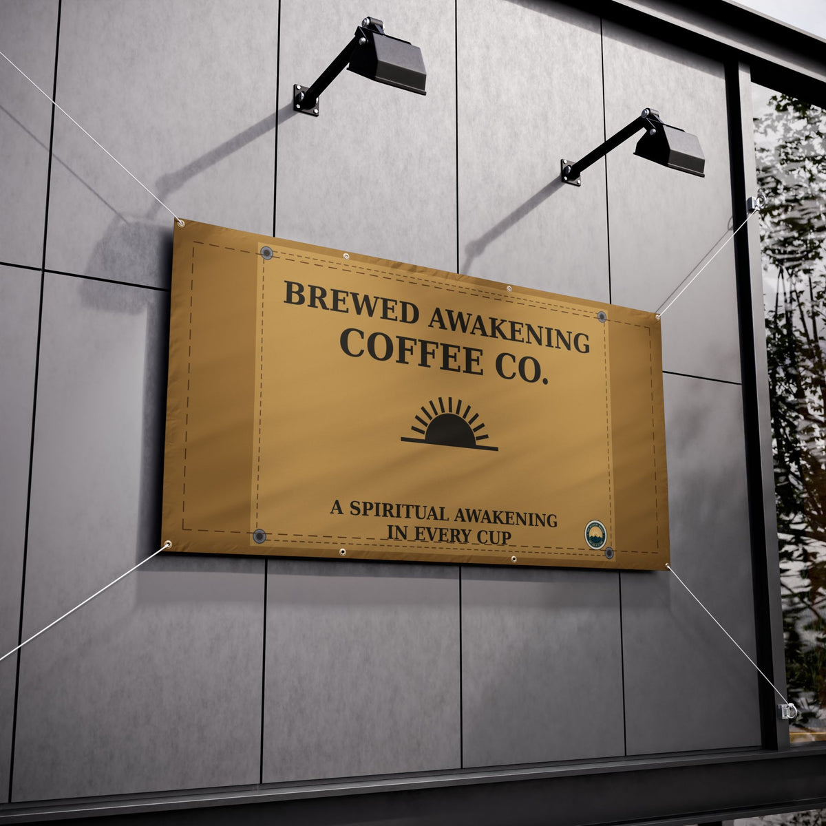 Brewed Awakening Coffee Co. Vinyl Banner
