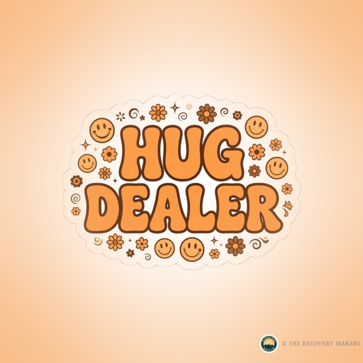 Hug Dealer Sticker - lifestyle photo
