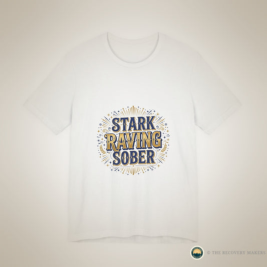 Stark Raving Sober Tee - lifestyle photo