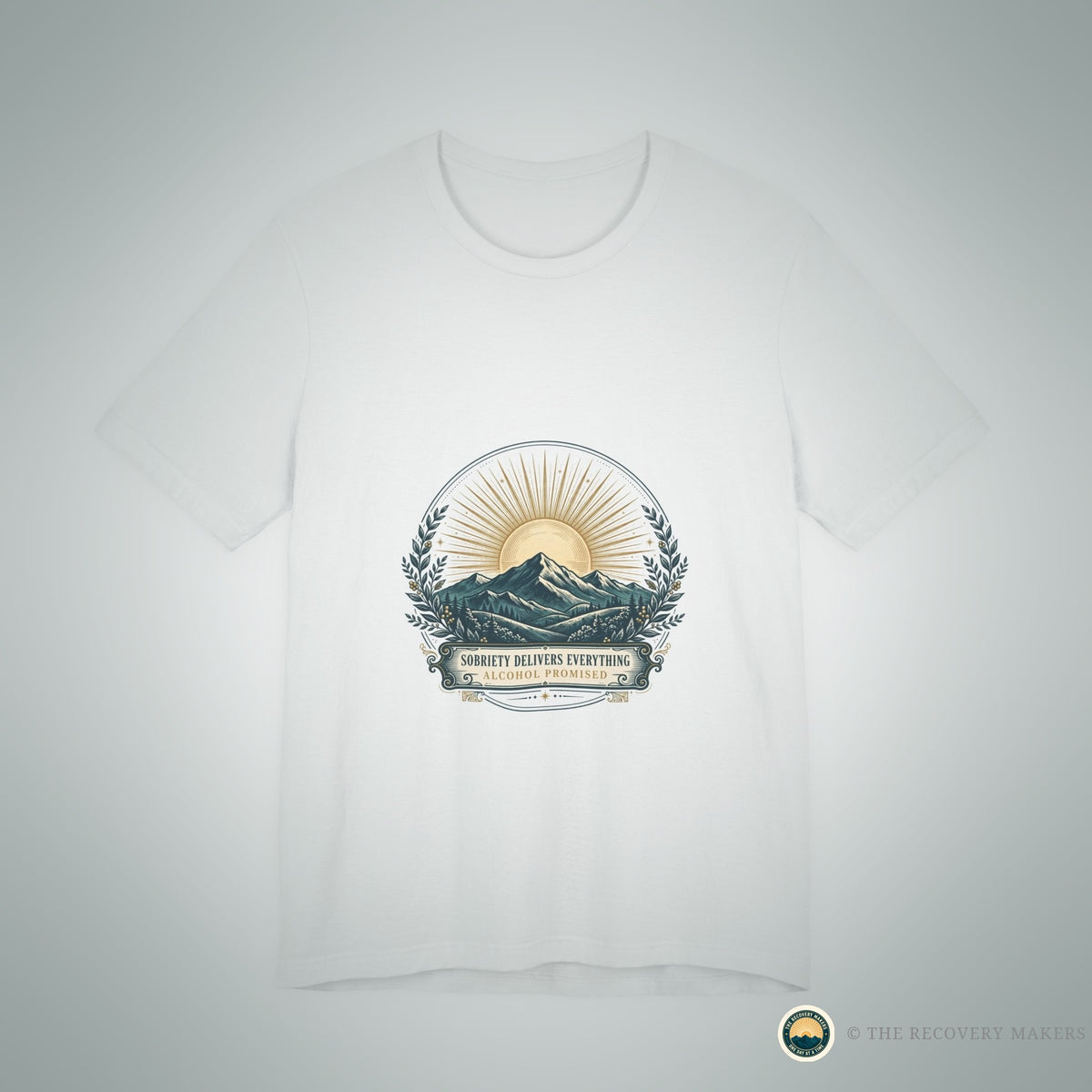 Sobriety Delivers Tee - lifestyle photo