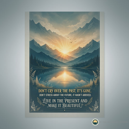 Live in the Present Poster - lifestyle photo