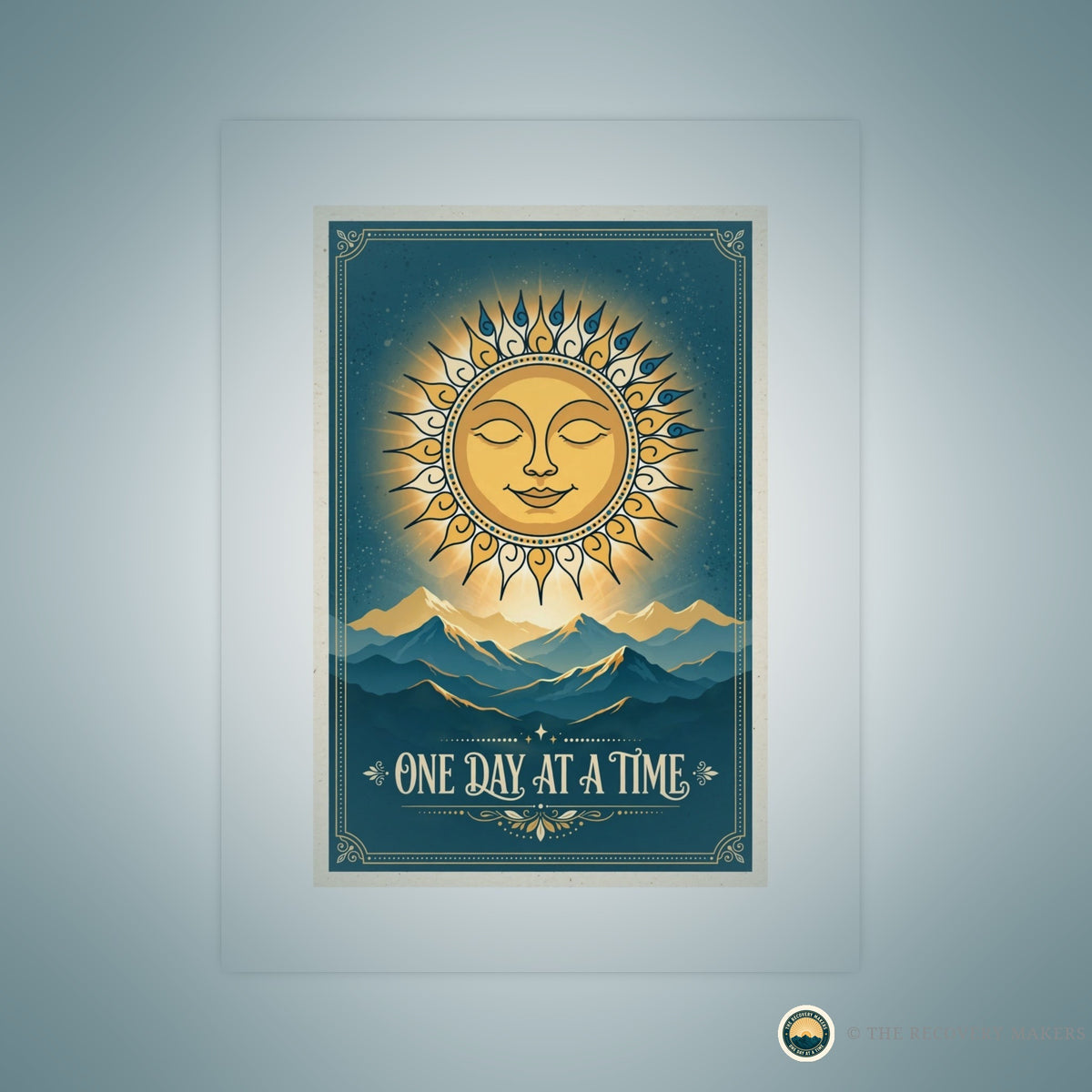 One Day At A Time Sunrise Poster - lifestyle photo