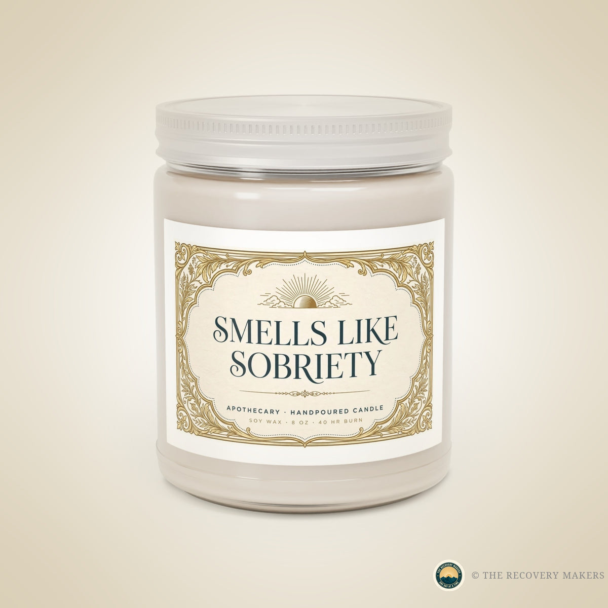 Smells Like Sobriety Candle - lifestyle photo