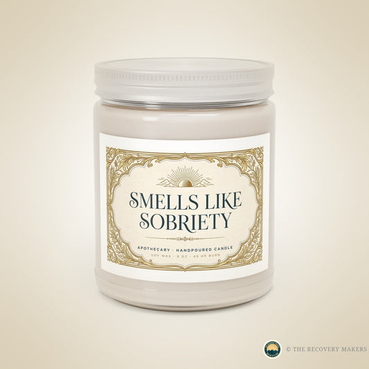 Smells Like Sobriety Candle - lifestyle photo