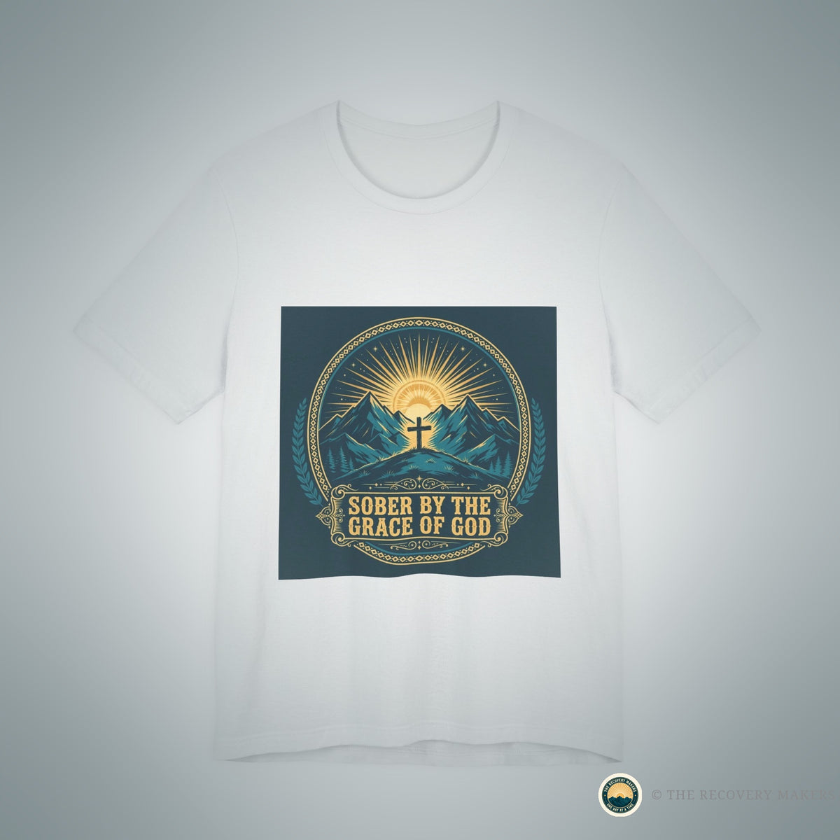 Sober by the Grace of God Tee - lifestyle photo