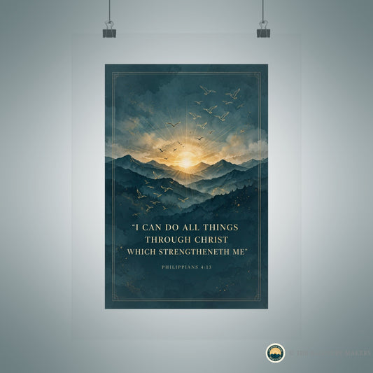 Scripture Wall Art — I Can Do All Things - lifestyle photo