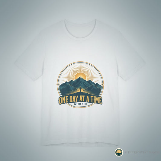 One Day at a Time With Him Tee - lifestyle photo
