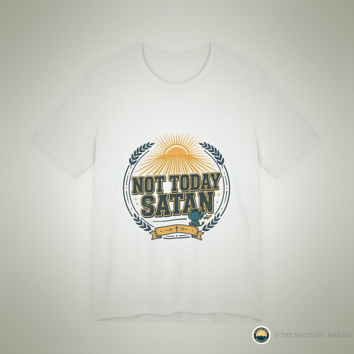 Not Today Satan Tee - lifestyle photo