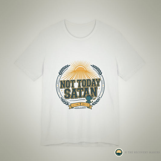 Not Today Satan Tee - lifestyle photo