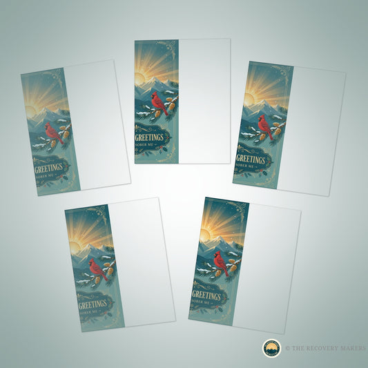 Sober Me Christmas Cards — 5 Pack - lifestyle photo