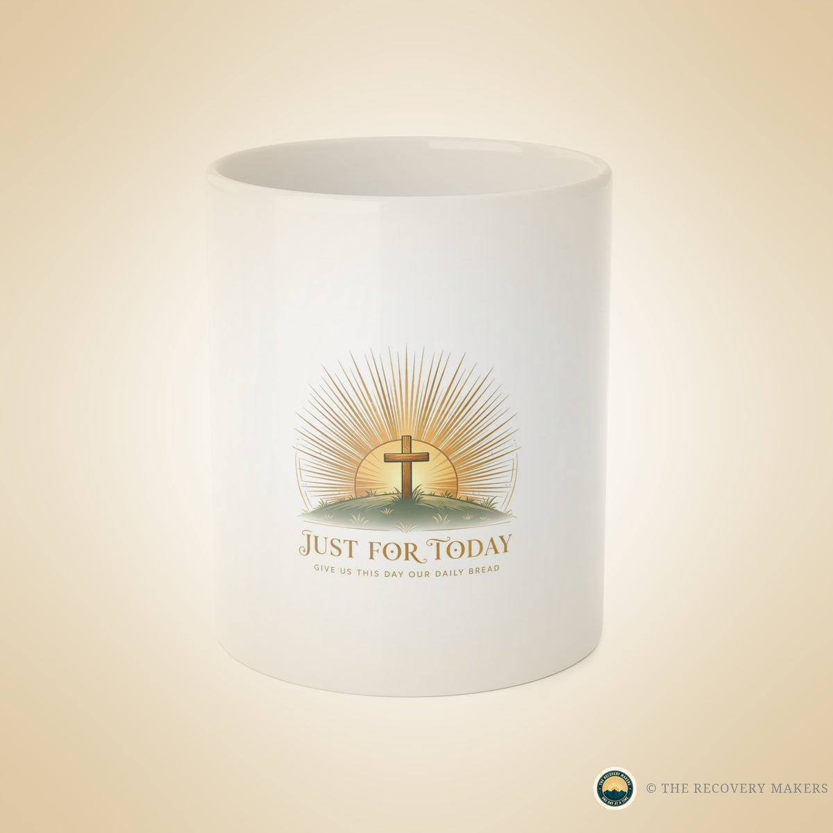 Just for Today Faith Mug - lifestyle photo