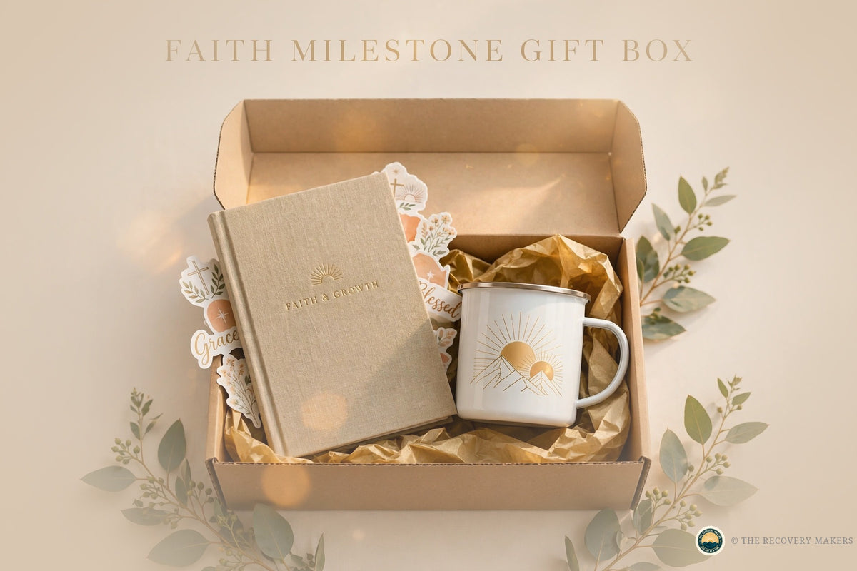 Faith Soberversary Gift Box - lifestyle photo