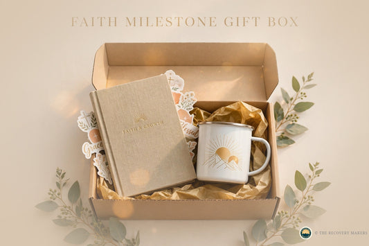 Faith Soberversary Gift Box - lifestyle photo