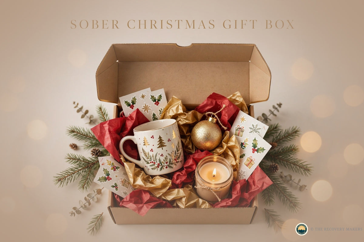 Sober Christmas Gift Box - lifestyle photo