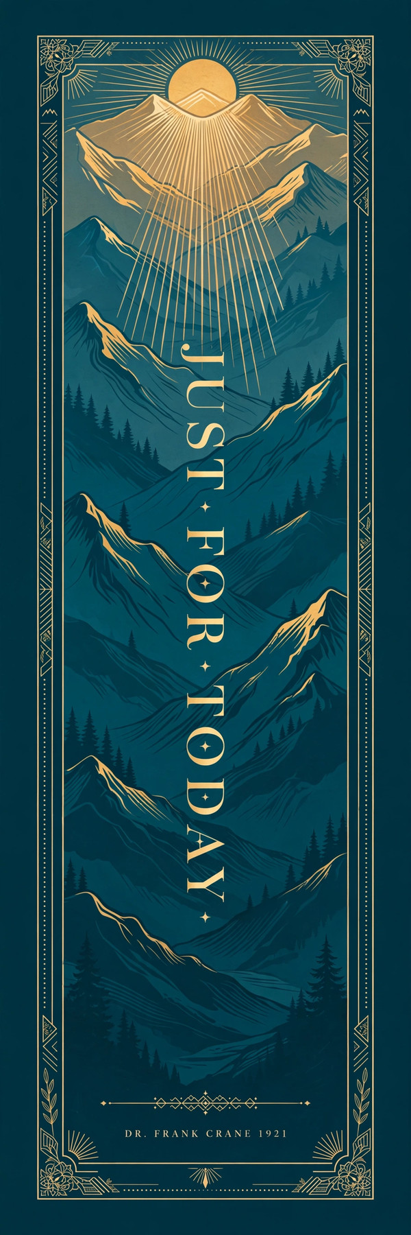 Just for Today Bookmark - Teal